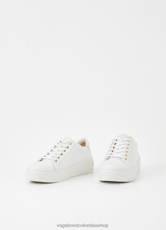 zapatillas Zoe con plataforma calzado mujer Vagabond cuero blanco 0Z0FT177