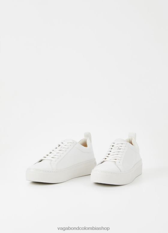 zapatillas Zoe con plataforma calzado mujer Vagabond cuero blanco 0Z0FT178