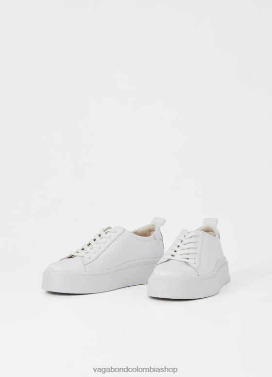 zapatillas stacy calzado mujer Vagabond cuero blanco 0Z0FT169