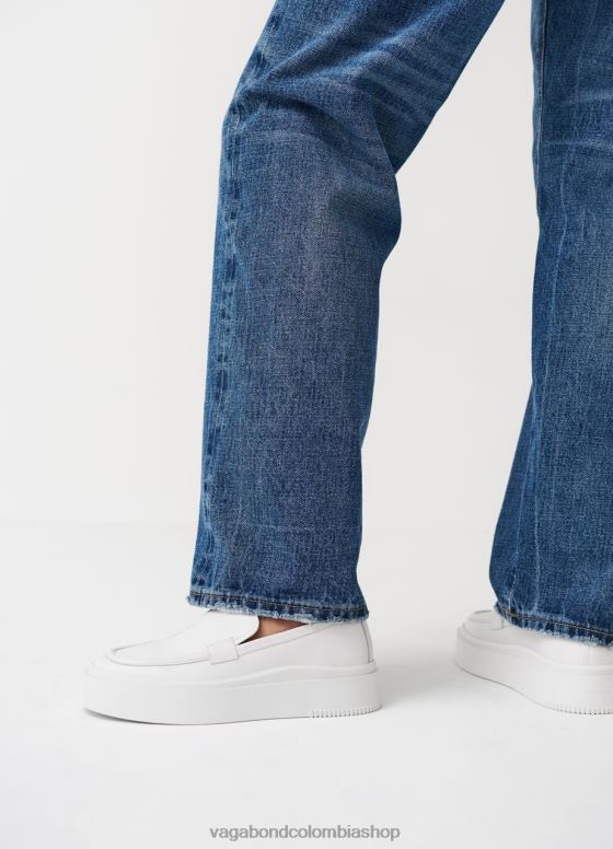 zapatillas stacy calzado mujer Vagabond cuero blanco 0Z0FT176