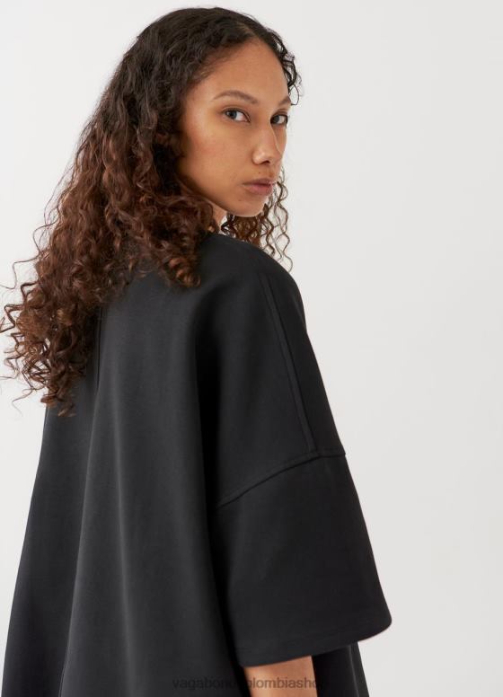 camiseta boxy x micky ho vestir mujer Vagabond textil negro 0Z0FT259